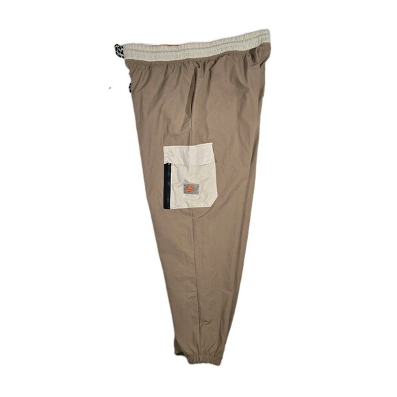 Nike DriFit Pants Womens Brown Cargo Windbreaker Track Baggy Womens XL 36x28 - Picture 2 of 11